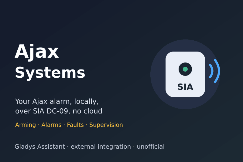 Ajax Systems (SIA DC-09)-Integration für Gladys Assistant