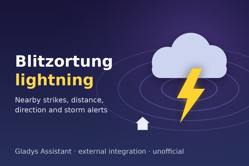 Blitzortung lightning integration for Gladys Assistant