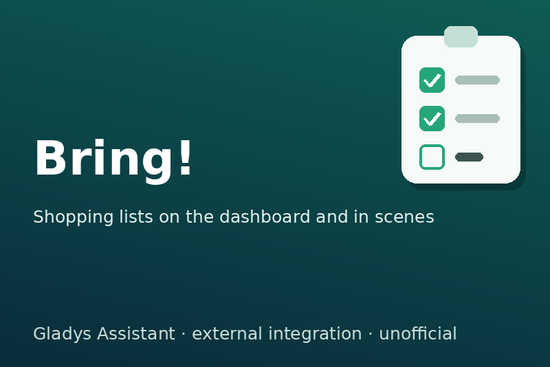 Bring!-Integration für Gladys Assistant