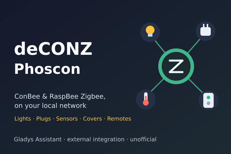 deCONZ / Phoscon integration for Gladys Assistant