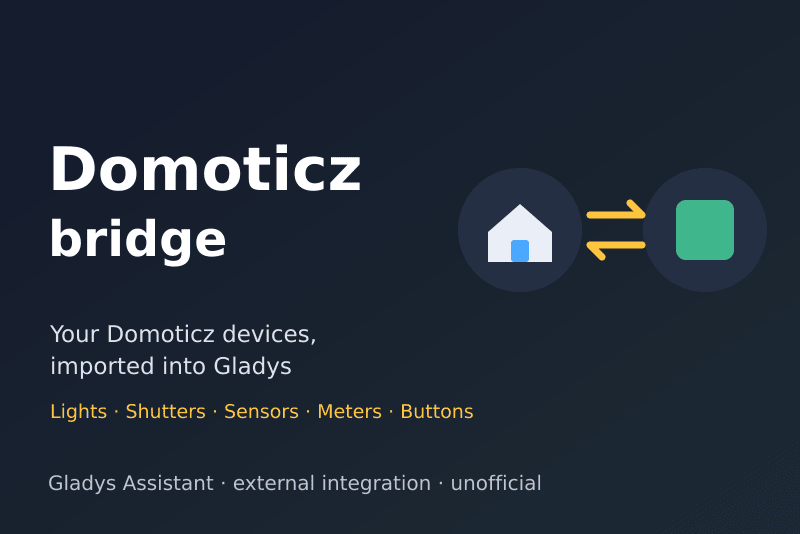 Intégration Domoticz bridge pour Gladys Assistant