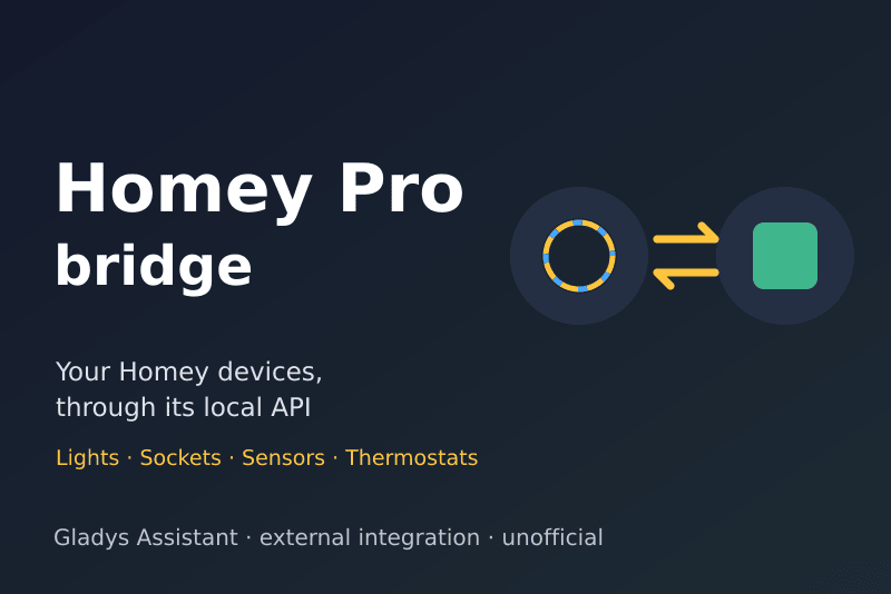 Homey Pro bridge integration for Gladys Assistant