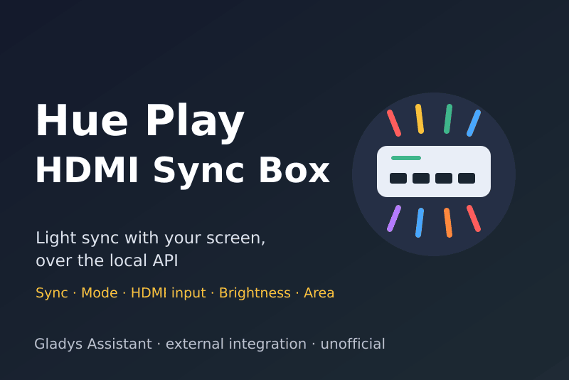 Philips Hue Sync Box-Integration für Gladys Assistant