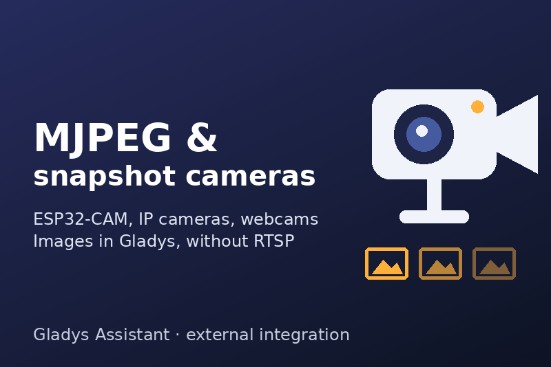 MJPEG & snapshot cameras integration for Gladys Assistant