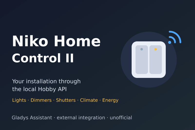 Niko Home Control II integration for Gladys Assistant