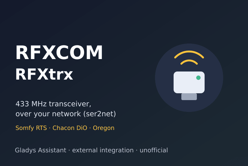 RFXCOM RFXtrx integration for Gladys Assistant