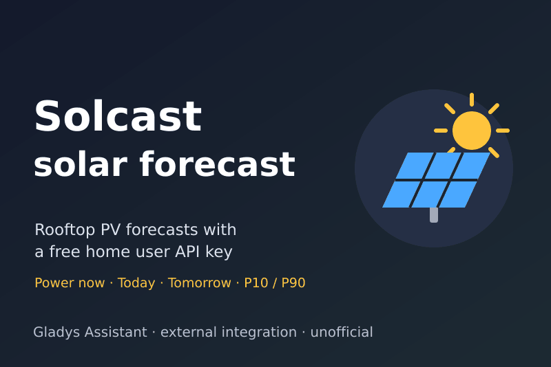 Solcast integration for Gladys Assistant