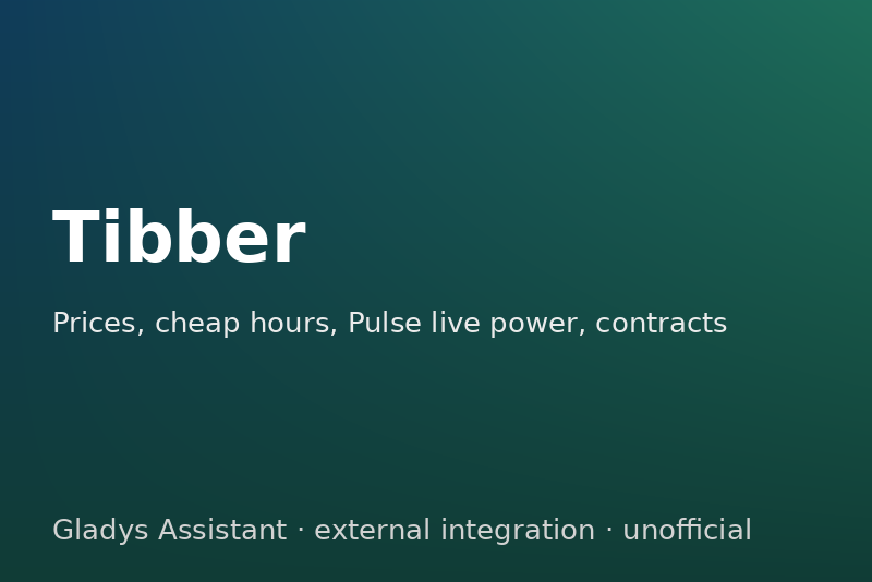 Tibber integration for Gladys Assistant