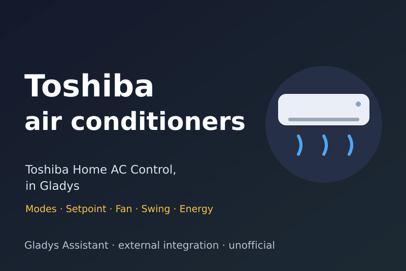 Toshiba Home AC Control-Integration für Gladys Assistant