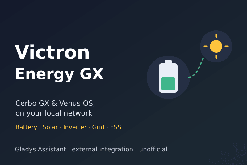 Victron Energy GX-Integration für Gladys Assistant