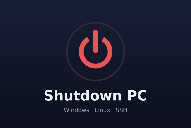 Integración Shutdown PC para Gladys Assistant