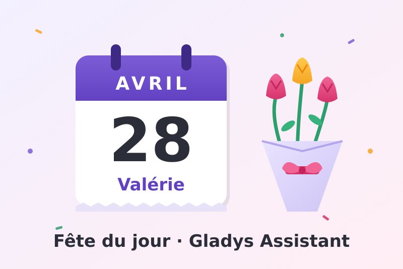 Integración Fête du jour para Gladys Assistant
