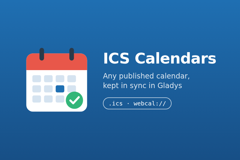 ICS Calendars integration for Gladys Assistant