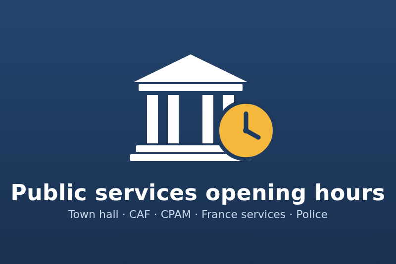 Horaires des services publics-Integration für Gladys Assistant