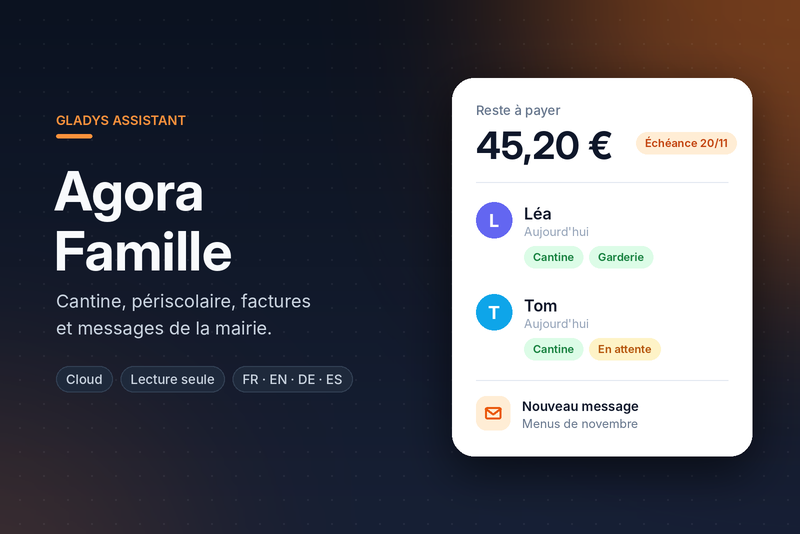 Agora Famille integration for Gladys Assistant