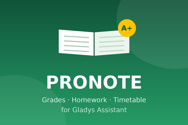 PRONOTE integration for Gladys Assistant