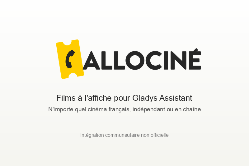 AlloCiné integration for Gladys Assistant